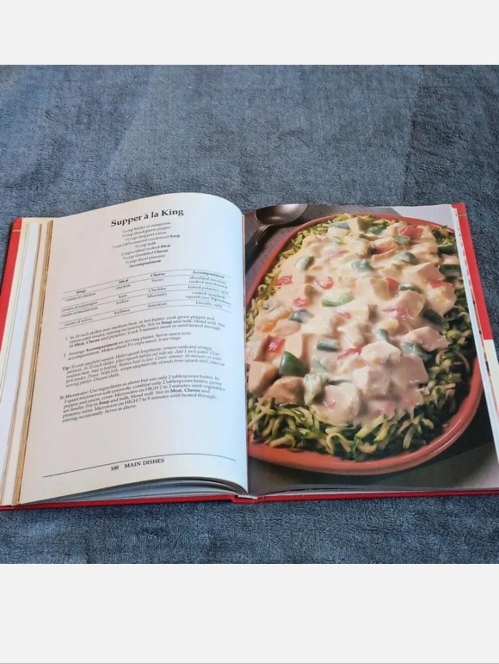 1985 Campbell's Creative Cooking With Soup Hardcover Cookbook, Fall, Winter